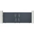 Produktbild: Casanoov - Schiebetor Aus Aluminium 4m Veleta 400 X 140 Cm Grau