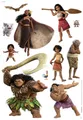 Produktbild: Wand Sticker Aufkleber Disney Moana 2 Familien Set Schlafzimmer 50x70 CM Groß