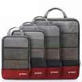 Produktbild: Prezon Komprimierbaren Packwürfeln zur Organisation Ihres Reisegepäcks, Compression Packing Cube, Packtaschen Set & Gepäck Organizer für Rucksack & Koffer