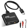 Produktbild: avedio links HDMI Audio Extractor, 4K@60Hz hdmi zu Optical Toslink SPDIF + 3,5mm AUX Stereo, HDMI ARC audio Converter Adapter Splitter Unterstützung HDCP1.4 1080P 3D