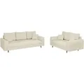 Produktbild: S-Style Möbel Sitzgarnitur, Beige, Textil, Echtholz, Teilmassiv,Buche, Birke, 5-Sitzer, Füllung: Polyetherschaumkern, 210x81x93 cm, Blauer Engel, FSC Mix, Oeko-Tex®, Hergestellt in Europa, Wohnzimmer, Sofas & Couches, Sitzgarnituren