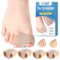 Produktbild: 4 Stück Zehenspreizer Hallux Valgus Zehenspreizer toe Spacer Komfort und Ausr...