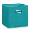 Produktbild: Zeller Aufbewahrungsbox Regalkorb Stoffkiste 28x28x28 cm Vlies petrol 14138