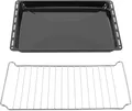 Produktbild: Backblech 455x375x30 Gitter Set Emailiert Backofenblech Herdbackblech Fettpfanne