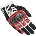 Produktbild: Alpinestars SMX-2 Air Carbon V2 Motorrad Handschuhe, schwarz-weiss-rot, Größe L für Männer