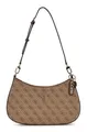 Produktbild: GUESS Noelle II Top Zipper Shoulder Bag Schultertasche Latte Logo / Brown Neu