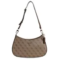 Produktbild: Guess Noelle II Top Zip - Schultertasche 28 cm latte logo/brown *NEU*
