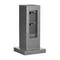 Produktbild: ledscom.de Garten Steckdosensäule Pock für außen, IP44, 2-Fach, anthrazit (Stein-Optik), eckig, 30 cm