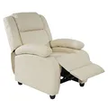 Produktbild: Mendler Fernsehsessel Relaxsessel Liege Sessel Lincoln, Kunstleder - Creme