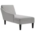 Produktbild: Chaiselongue Mit Kissen Und Rechter Armlehne Wolkengrau Stoff