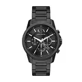 Produktbild: Armani Exchange Uhr für Herren, Chronographenwerk, 44mm Schwarzes Edelstahlgehäuse mit Edelstahlarmband, AX1722
