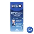 Produktbild: 12er Set Oral-B Super Floss Interdentalseide Fäden & Bänder