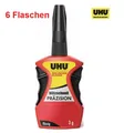 Produktbild: 6 Flaschen UHU Sekundenkleber  blitzschnell PRÄZISION flüssig 3 g farblos
