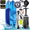 Produktbild: Aufblasbares SUP Board Set mit Sitz SHARK 320 blue