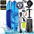 Produktbild: BRAST® SUP Board Shark | Aufblasbares Stand up Paddle Set | 320x81x15cm