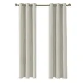 Produktbild: Deconovo Blickdicht Gardinen mit Ösen für Schlafzimmer Thermogardinen Vorhang Blickdicht Dicke Thermovorhang Kälteschut Hitzeschutz, 138x107cm(HöhexBreite), Hellbeige, 2er Set