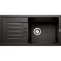 Produktbild: BLANCO FAVUM XL 6 S | Küchenspüle 86x43,5 | Granitspüle aus SILGRANIT schwarz | Einbauart: Einbau von Oben | reversibel | für 60 cm breite Unterschränke | Großes Becken | [86x43,5x19,2 cm]