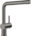 Produktbild: BLANCO LINUS | Küchenarmatur in satin dark steel | Hochdruck | Rückflussverhinderer | Keramik Kartusche | Gesicherte Wasserqualität & wassersparend