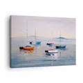 Produktbild: Bilder auf Leinwand Nautisch Segelboote Strand Leinwandbild 70x50cm Wandbilder Dekoration Wohnzimmer Schlafzimmer Küche Deko Klein Wanddeko Bild Wand Kunstdruck Art Wall Decor Canvas AA70x50-6026