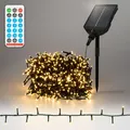 Produktbild: LED Solar Weihnachtsbeleuchtung Lichterkette 13 Modi Weihnachtsdeko Außen Timer