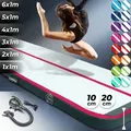 Produktbild: AIRTRACK Matte Tumbling Matte mit Pumpe PVC Tumblingmatte Gymnastikmatte Turnmatte Farbe: Rosa Maße: 200*100x20cm - Rosa