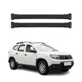Produktbild: Dachträger Grundtäger für Dacia Duster mk2 2018-2021 Pre-FL 75kg Alu Schwarz 2x