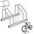 Produktbild: Monzana - Fahrradständer für 2-6 Fahrräder 30-65 mm Reifenbreite rostfreier Stahl selbstsichernde Schrauben Mehrfachständer Fahrradhalter