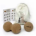 Produktbild: FaszienSet aus Faszienball Massageball & Duoball aus natürlichem Kork, plasti...