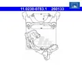 Produktbild: Halter, Bremssattel ATE 11.0230-0783.1 für Audi A4 A4 Avant