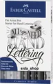 Produktbild: Faber Castell Tuschestift Grau PITT artist pen Handlettering Starterset 9-tlg.