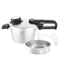 Produktbild: Fissler Vitavit Premium/Schnellkochtopf (2,5 L, Ø 18 cm) Edelstahl-Dampfkochtopf,4-Garstufen, inkl. Einsatz - Made in Germany, Induktion