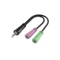 Produktbild: Hama 3,5-mm-Audio-Klinke-Adapter Schwarz