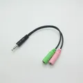 Produktbild: HAMA 00054573 Klinken Adapter 4 pol.3,5mmKlinken Stecker 2x 3,5mm Klinken Buchse