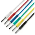 Produktbild: Satz Von 6 Kabeln Jack 6,3mm Mono 1,20m Adam K3ipp0120set