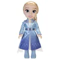 Produktbild: Disney Frozen 2 ELSA Reisepuppe, 35 cm große Puppe mit vom Film inspiriertem Kult-Modekleid, Stiefeln und Langen geflochtenen Haaren für zusätzlichen Spielspaß, für Mädchen ab 3 Jahren