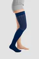 Produktbild: medi Rehab® one kurz und weit Kompressionsschenkelstrümpfe AG offen zur Ödemtherapie