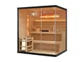 Produktbild: Artsauna Saunakabine Vantaa 175 mit Salzstein - Indoor Sauna für 4 Personen, 8 kW Ofen, Glasfront
