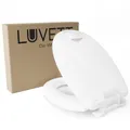 Produktbild: LUVETT® Premium WC-Sitz C601 Care Comfort Toilettensitzerhöhung 5 cm, Absenkautomatik, Duroplast, extra stabile & solide Befestigung, Farbe:Weiß