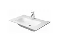 Produktbild: Duravit Me by Starck Waschtisch 23368300001 mit Hahnloch, 83 x 49 cm, Überlauf, Hahnlochbank, weiß WonderGliss