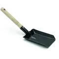 Produktbild: NÖLLE PROFI BRUSH Bürsten- und Pinseltechnik e.K. Kohleschaufel, Schwarz lackierte Kohleschütte aus Metall mit Holzgriff, Maße: 38 x 11 cm 00455900