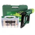 Produktbild: Prebena 2XR-J50 Druckluftnagler im Transportkoffer + J-BOX 8.000 Stauchkopfnägel