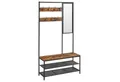 Produktbild: VASAGLE Garderobenständer Garderobe, mit 7 Haken, Spiegel, 35 x 98 x 180 cm