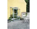 Produktbild: Anlehngewächshaus Halls Altan 2 Blankglas 3 mm 132 x 69 cm Aluminium