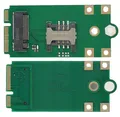 Produktbild: NGFF (M.2) WWAN/LTE/3G/4G/5G zu Mini-PCIe Modul (intern, mit SIM-Slot)