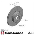 Produktbild: 2x Zimmermann 150.3494.20 Bremsscheibe für BMW X4 X3 F25 F26