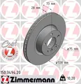 Produktbild: 2x Bremsscheibe COAT Z ZIMMERMANN 150.3494.20 für X3 BMW F25 F26 X4 sDrive