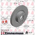 Produktbild: 2x ZIMMERMANN Bremsscheibe 150.3494.20