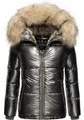 Produktbild: Navahoo Winterjacke Tikunaa warm gefütterte Damen Steppjacke mit Kunstfellkapuze
