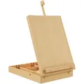 Produktbild: Homcom Tischstaffelei, Eiche Bianco, Holz, 41.5x74.5x27 cm, Spielzeug, Kinderspielzeug, Malen & Basteln