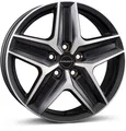 Produktbild: 4x Alufelgen Borbet CWZ black polished matt 7,5x18 ET53 LK5 130 18 Zoll Felgen A